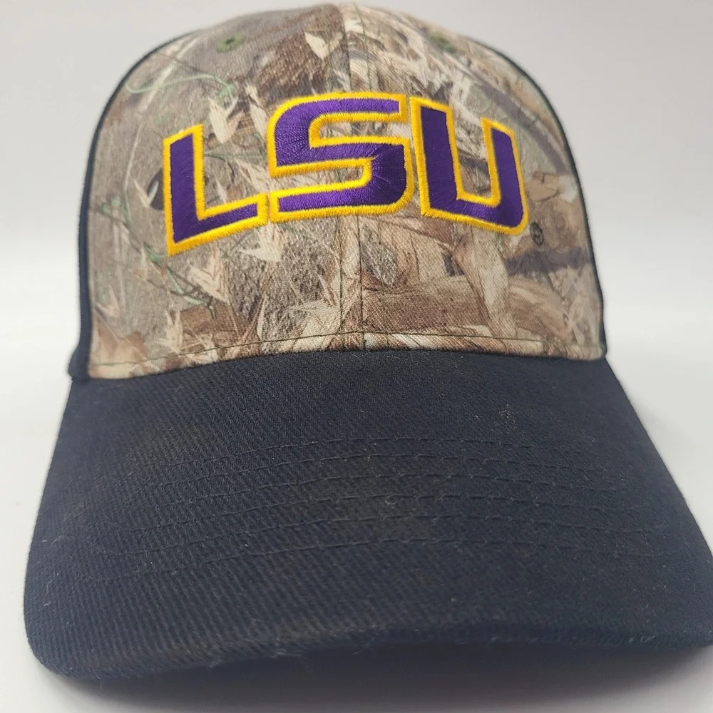 LSU Tigers‎ Hat Adjustable Captivating Headgear Black Camo NCAA University Men